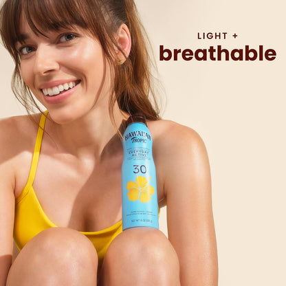 Everyday Active Clear Spray Sunscreen SPF 30|  Sunscreen Spray SPF 30, Sunblock, Oxybenzone Free, 6Oz Each Twin Pack