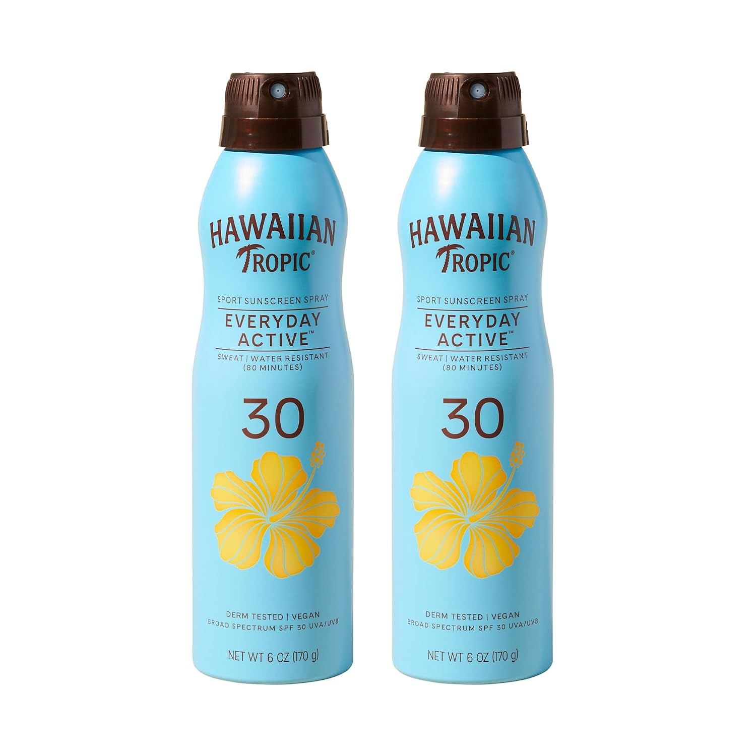 Everyday Active Clear Spray Sunscreen SPF 30|  Sunscreen Spray SPF 30, Sunblock, Oxybenzone Free, 6Oz Each Twin Pack